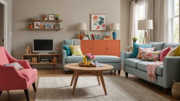 barnevennlig stue, familiespace design, holdbare materialer, trygt miljø, lekne elementer