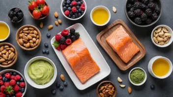 kosthold, hudhelse, ernæring, sunne matvarer, omega-3, antioksidanter, vitaminer