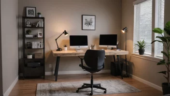 ergonomisk hjemmekontor, produktivitet, arbeidsplassdesign, helse, møbelvalg