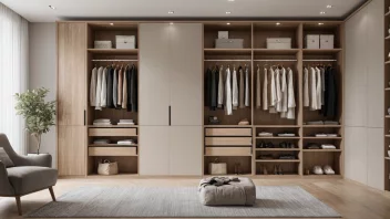 garderobeorganisering, stilren garderobe, minimalistisk design, skap tips, klesoppbevaringsløsninger