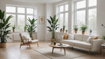 hjemmedekor, naturlig lys, luftkvalitet, interiørdesign, planter, organisering