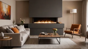 moderne peisinnredning, boliginnredning, interiørdesign, gjør-det-selv peis, koselig stue